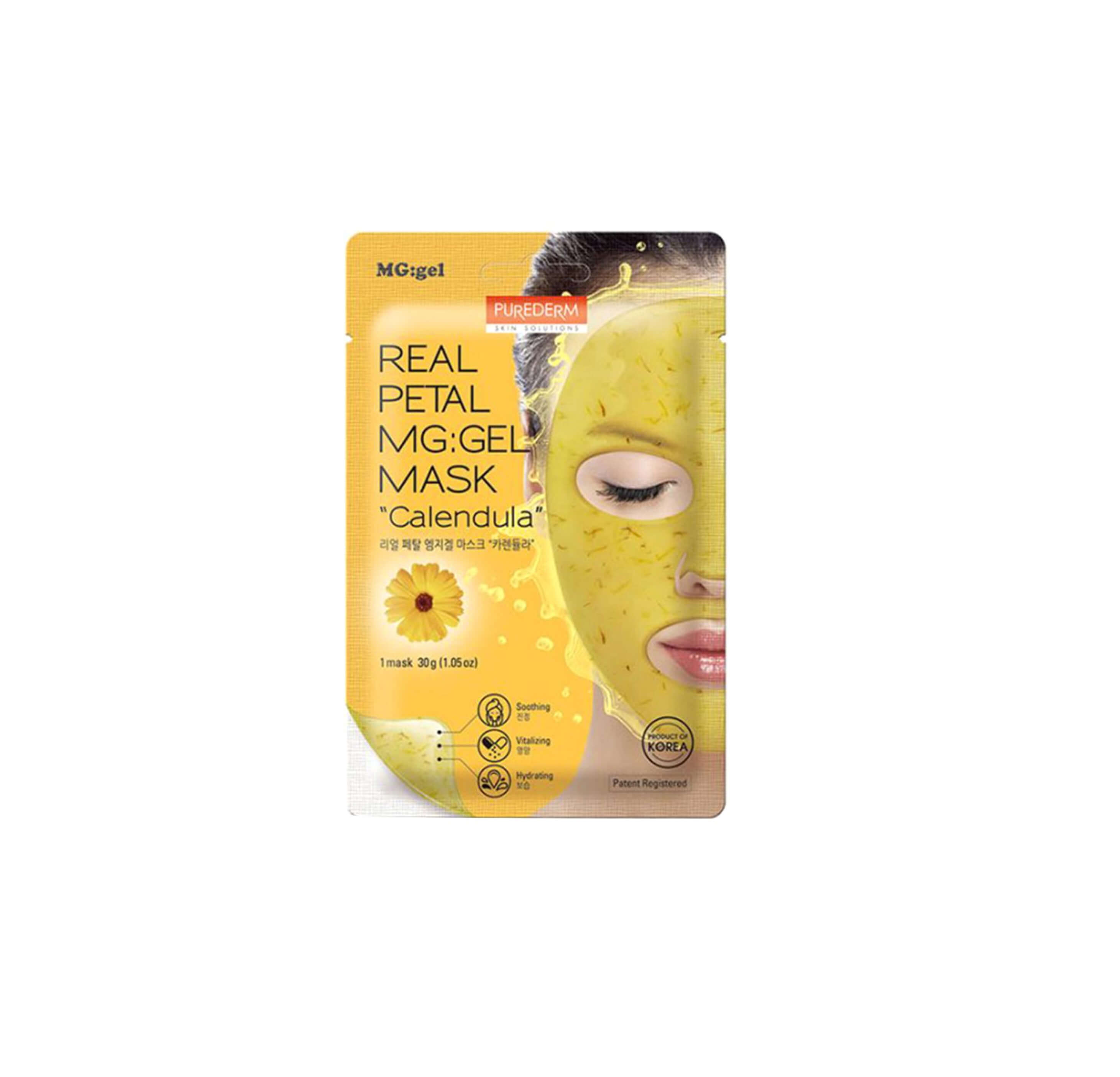 Purederm Real Petal MG Gel Mask Calendula